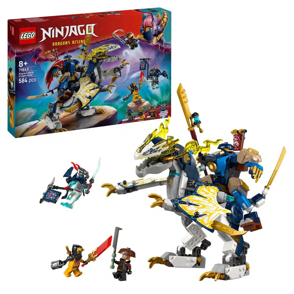 LEGO® LEGO® NINJAGO® 71843 Rogue a robotický dračí jezdec