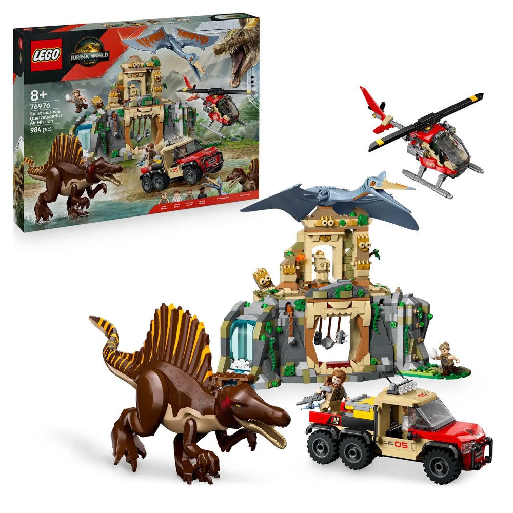 LEGO® LEGO® Jurassic World  76976 Letecká mise se spinosaurem a quetzalcoatlem