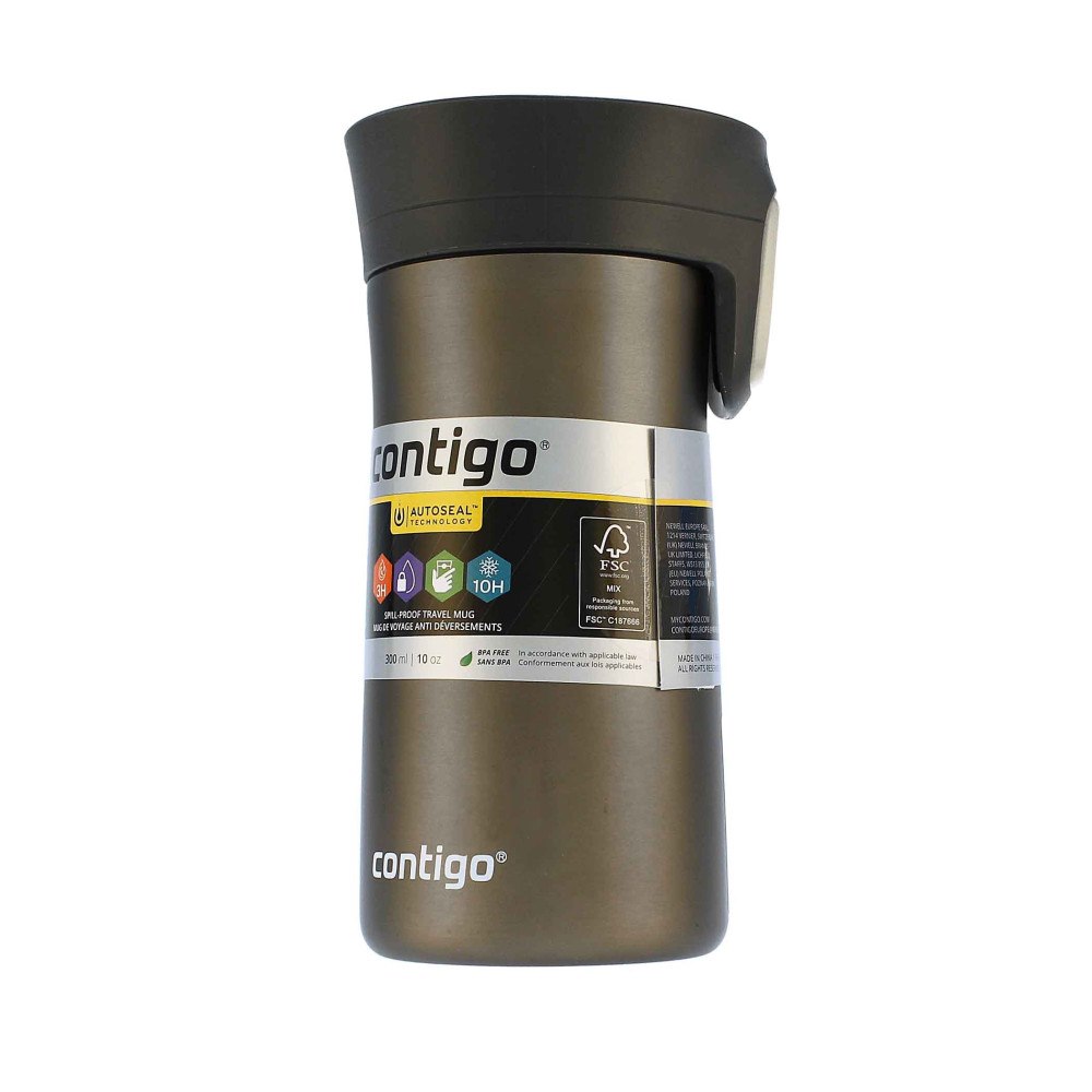Contigo Contigo Pinnacle Insulated Travel Mug 300ml Transparent Matte Latte
