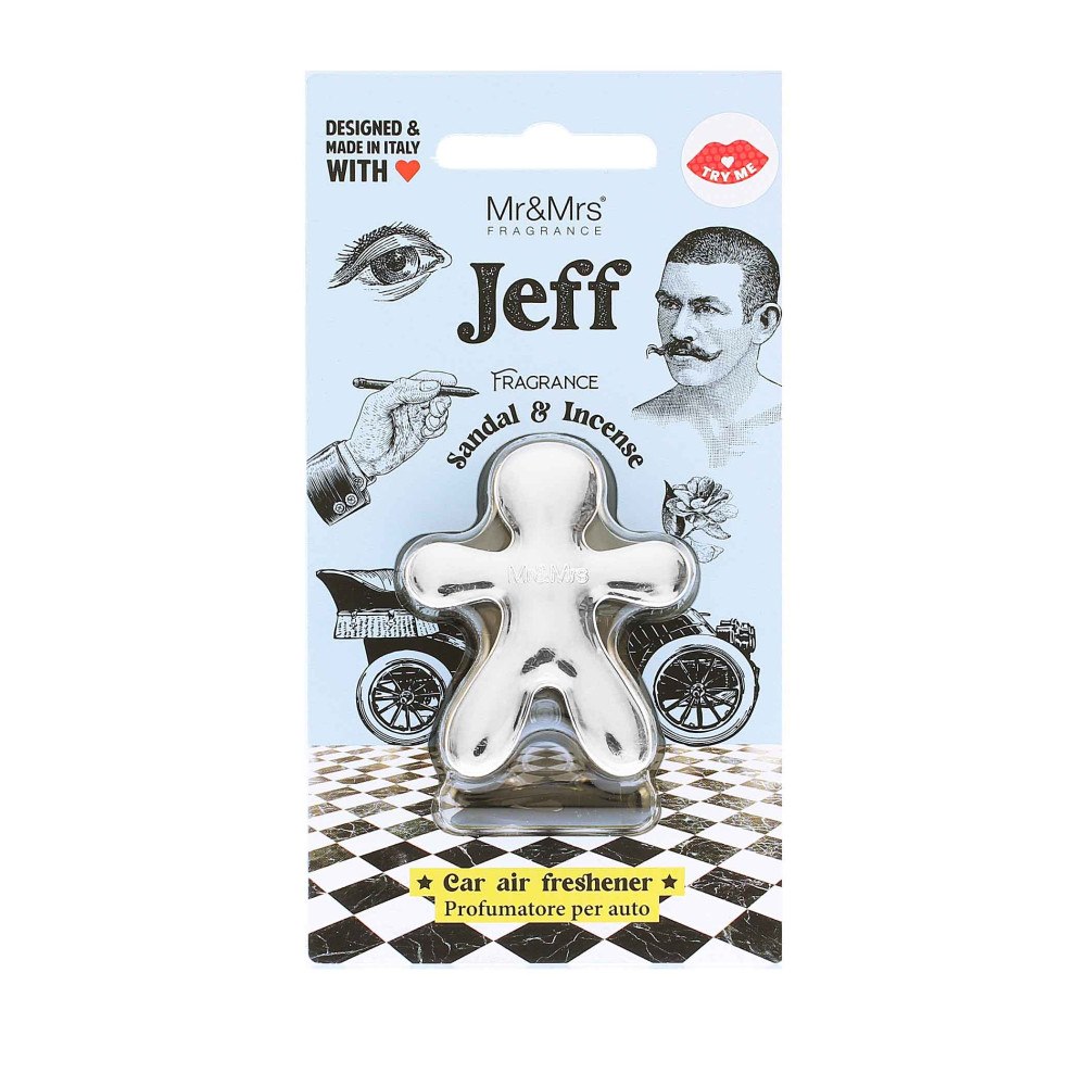 Mr&Mrs Fragrance Mr&Mrs Fragrance Jeff Sandal & Incense Car Air Freshener