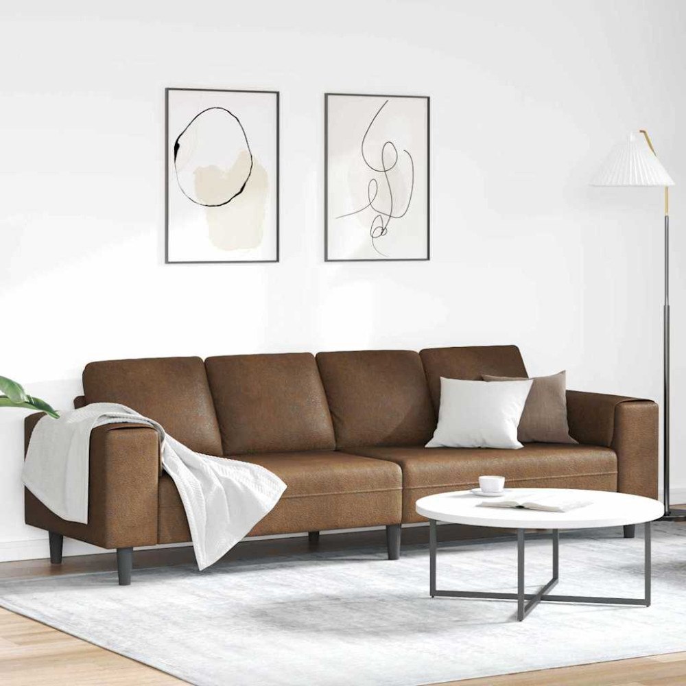 vidaXL Soffset Brun Faux mockaläder