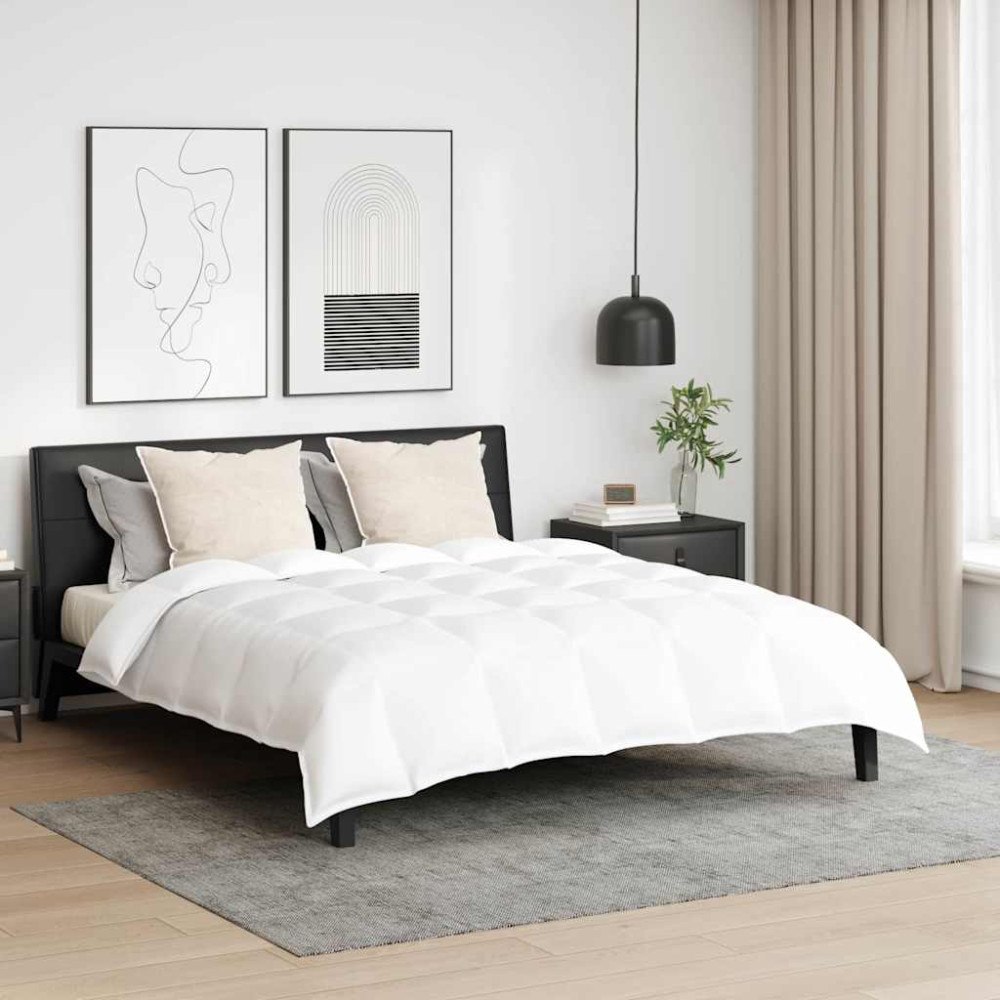 vidaXL Vinter Duvet Set med kudde 3 pcs Vit 200 x 200 cm