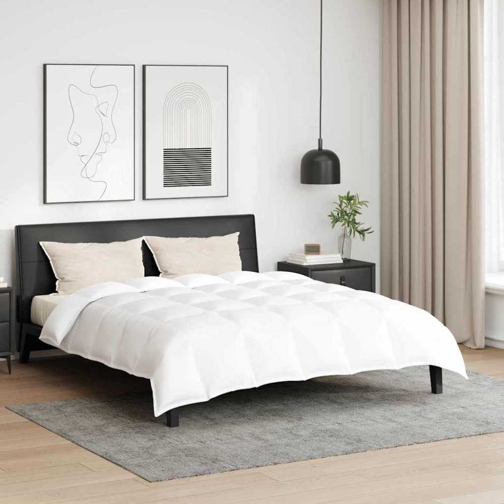 vidaXL Vinter Duvet Set med kudde 3 pcs Vit 240 x 200 cm