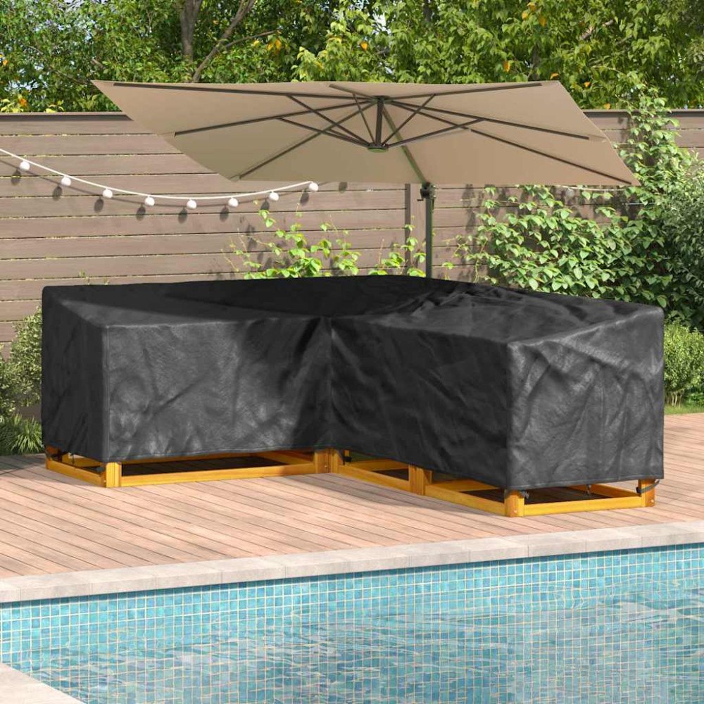 vidaXL Utemöbelsskydd Svart 250 x 180 x 80 cm 210D Oxford Tyg