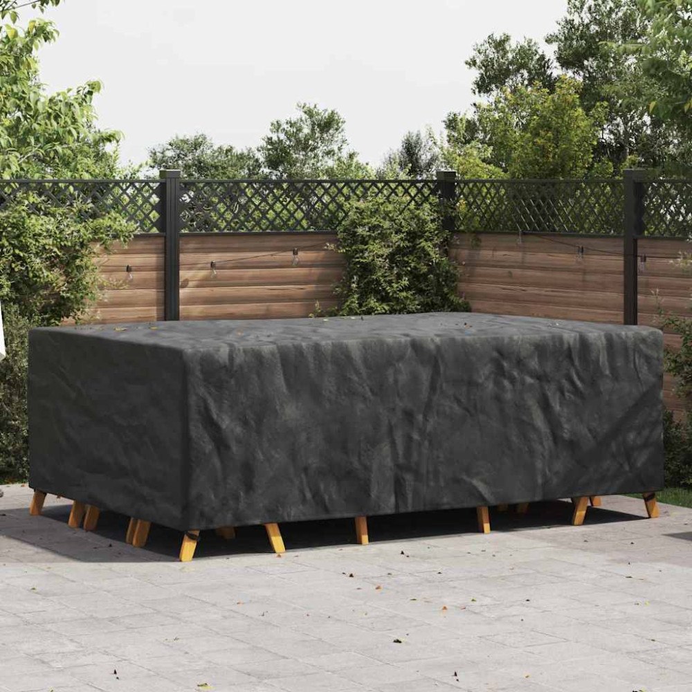vidaXL Utemöbelsskydd Svart 300 x 200 x 90 cm 210D