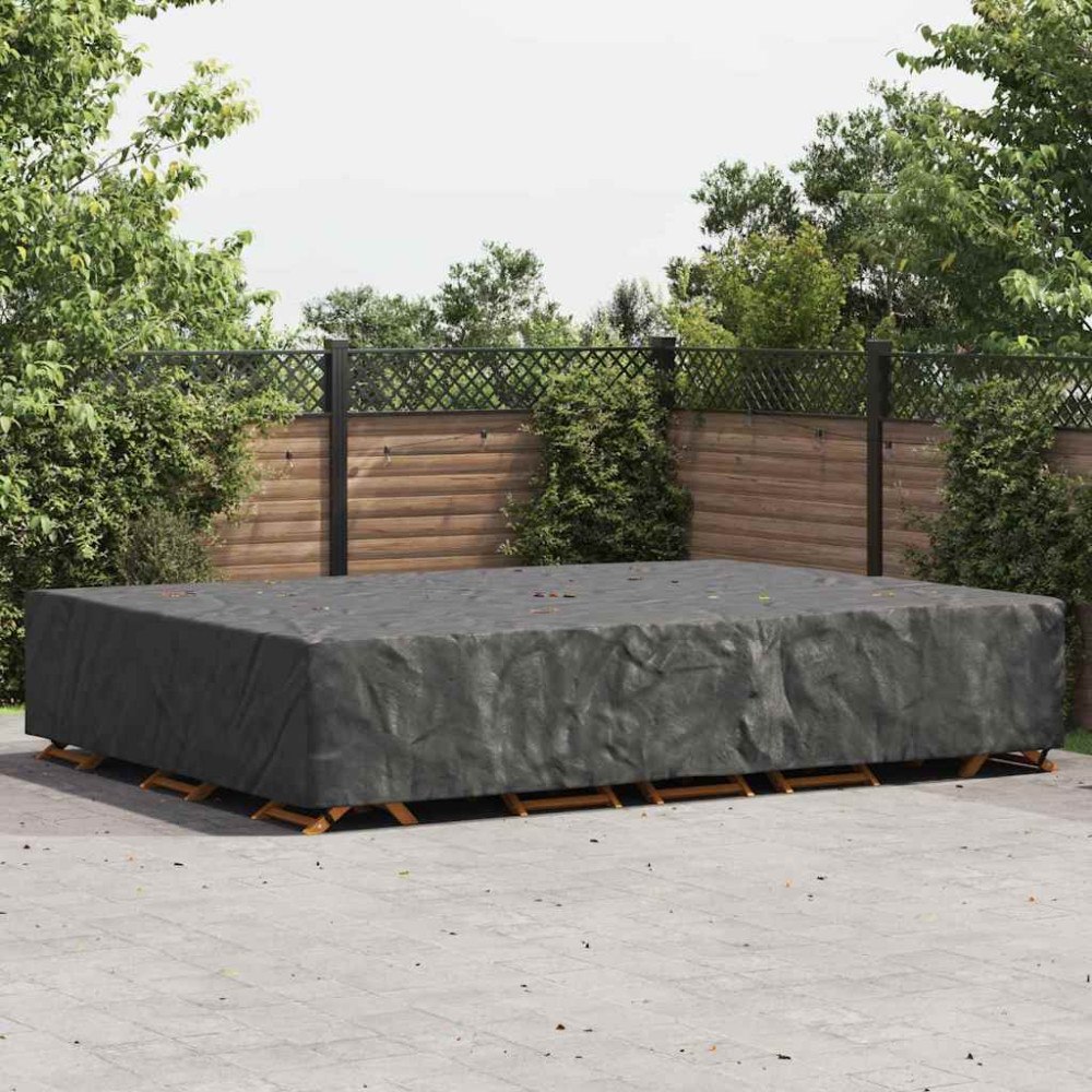 vidaXL Utemöbelsskydd Svart 350 x 260 x 90 cm 210D