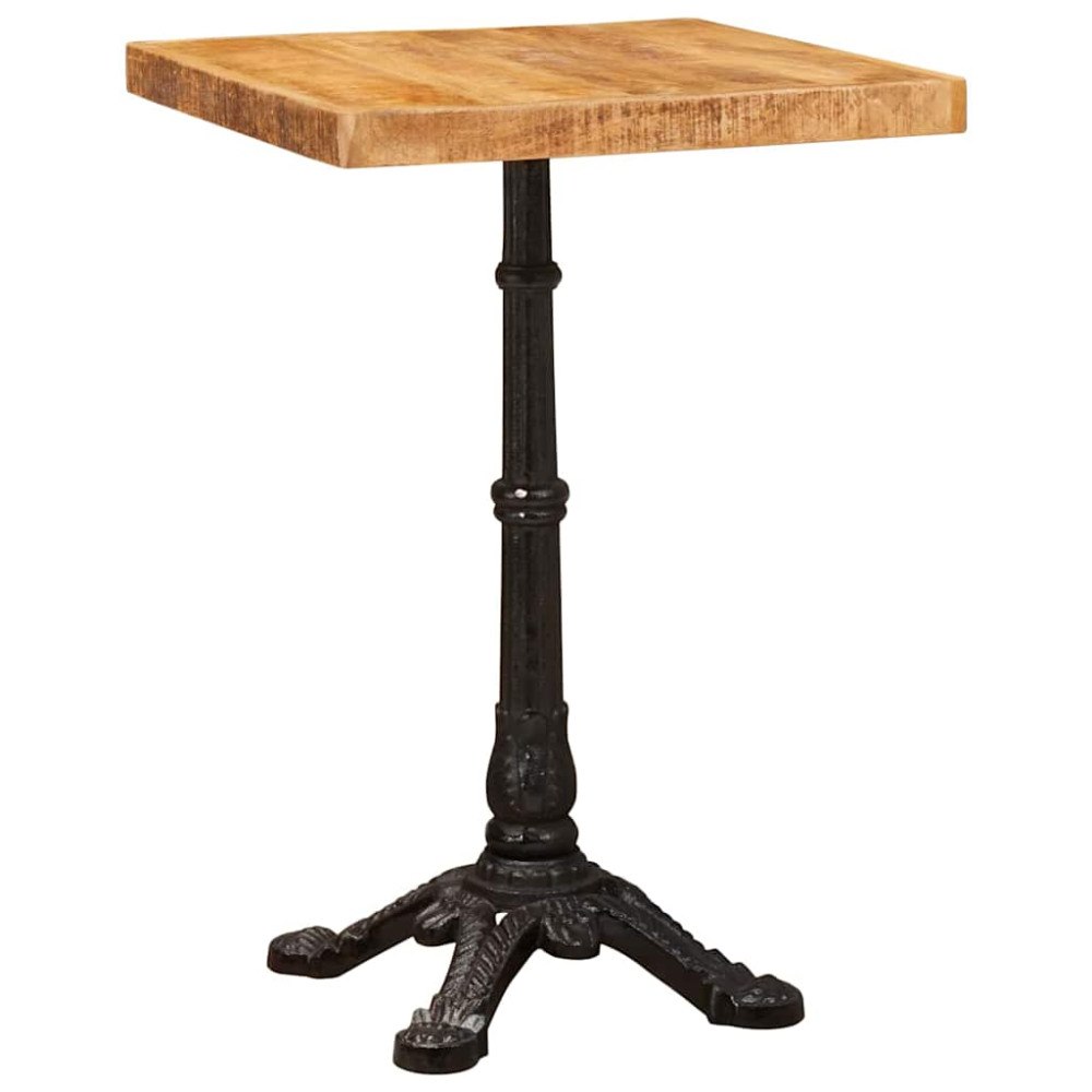 vidaXL Bistrobord Brun 50 x 50 x 76 cm massivt mangoträ