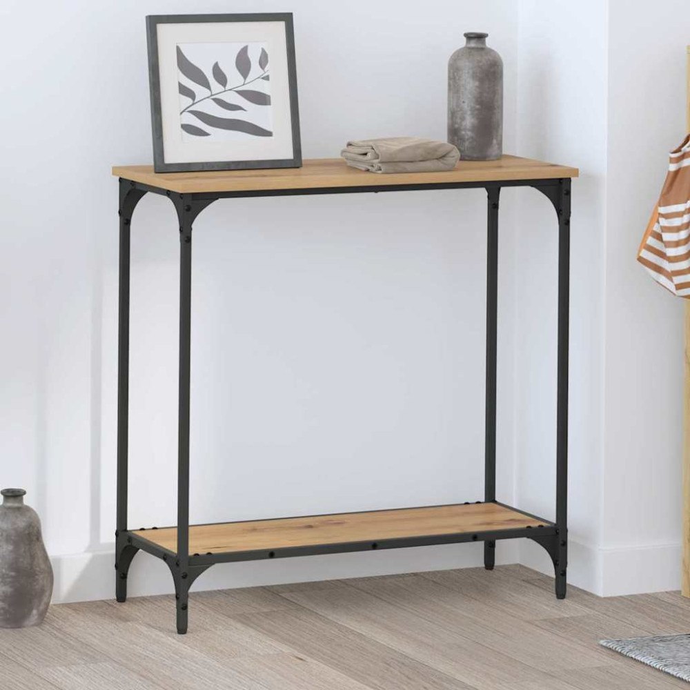 vidaXL Konsolbord artisan ek 75 x 30.5 x 75 cm Konstruerat trä