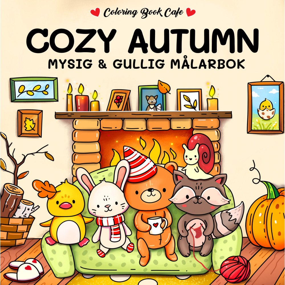 Legind A/S Cozy Autumn. Mysig och gullig Cozy Coloring målarbok från Coloring Book Cafe (häftad)