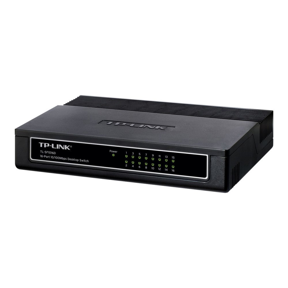 TP-LINK Technologies TP-Link TL-SF1016D 16-Port 10/100Mbps Desktop Switch - switch - 16 portar