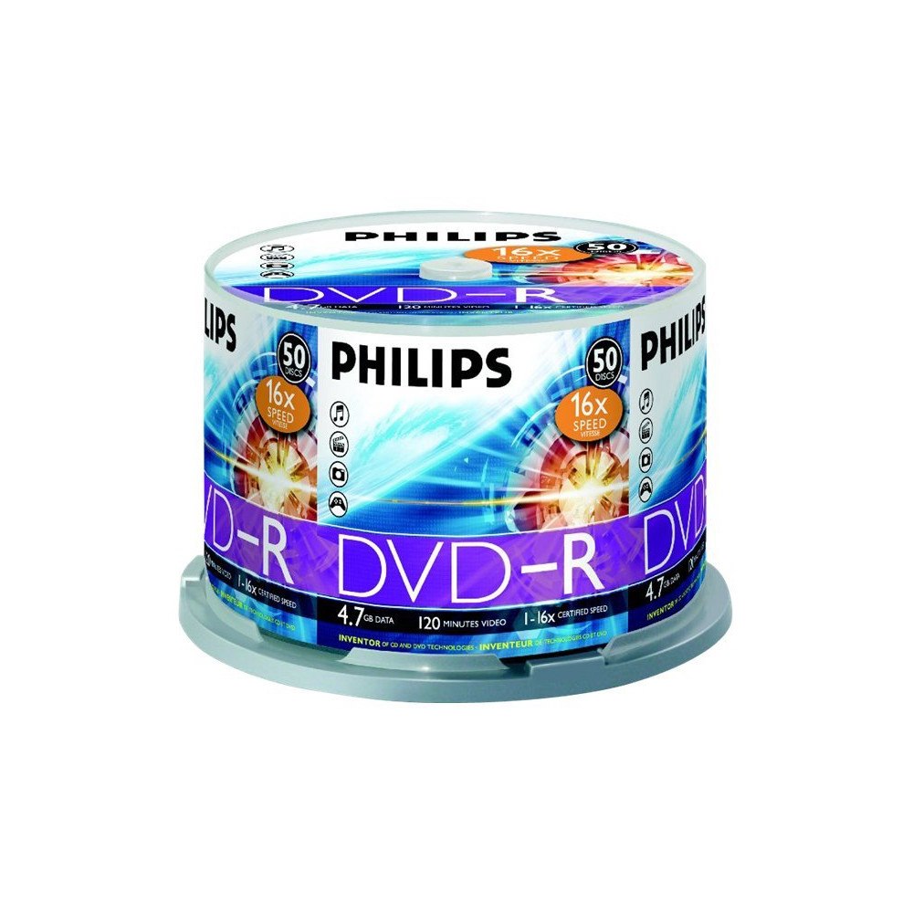 Philips Philips DM4S6B50F - DVD-R x 50 - 4.7 GB - lagringsmedier