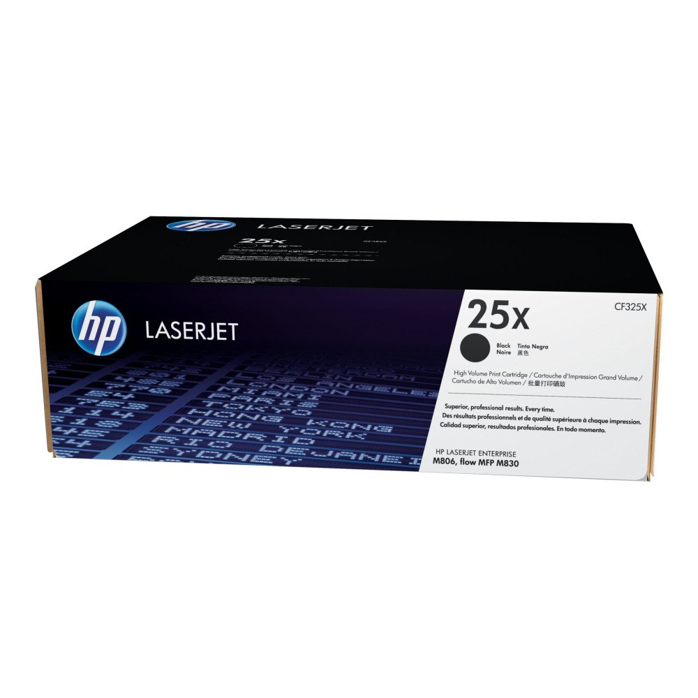 Hewlett-Packard HP 25X - Lång livslängd - svart - original - LaserJet - tonerkassett (CF325X)