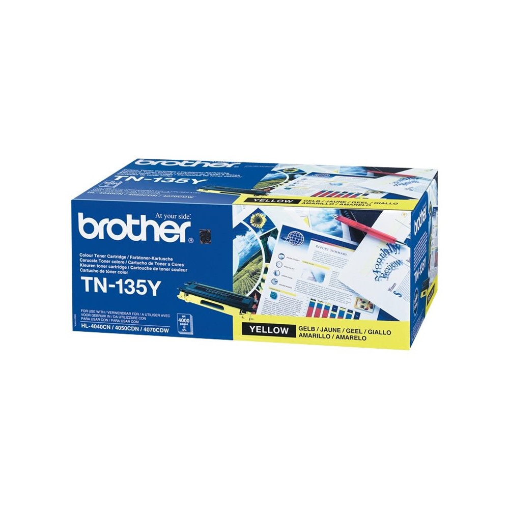 Brother Brother TN135Y - gul - original - tonerkassett