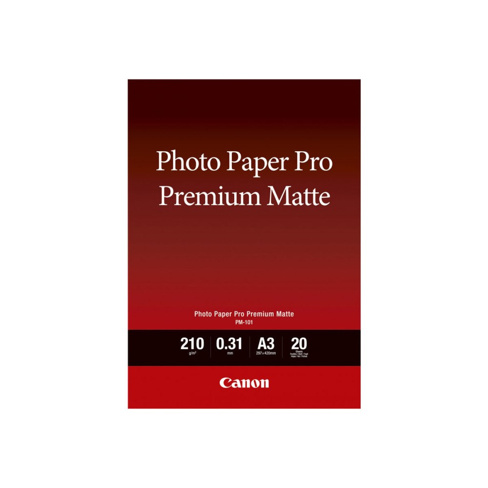 CANON Canon Pro Premium PM-101 - fotopapper - slät matt - 20 ark - A3 - 210 g/m²