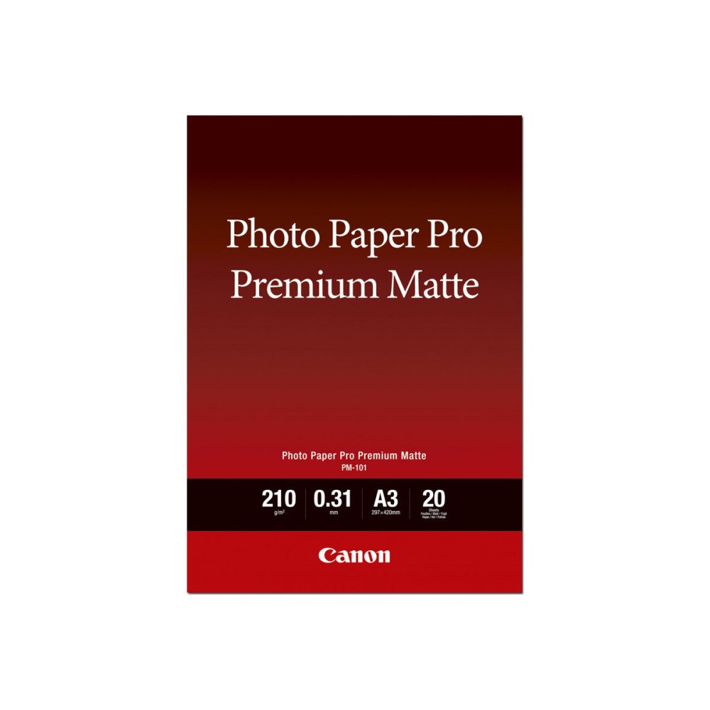 CANON Canon Pro Premium PM-101 - fotopapper - slät matt - 20 ark - Super A3/B - 210 g/m²