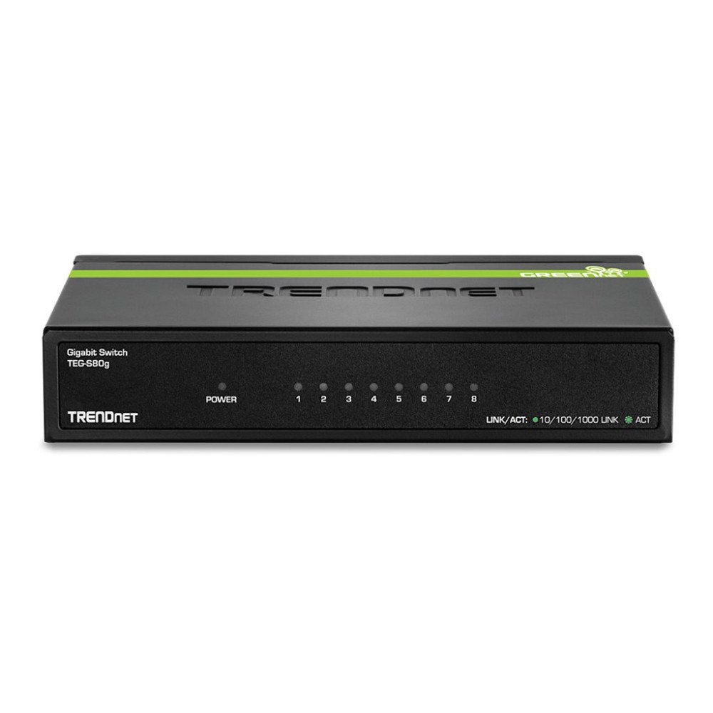 TRENDnet TRENDnet TEG S80G - switch - 8 portar - TAA-kompatibel