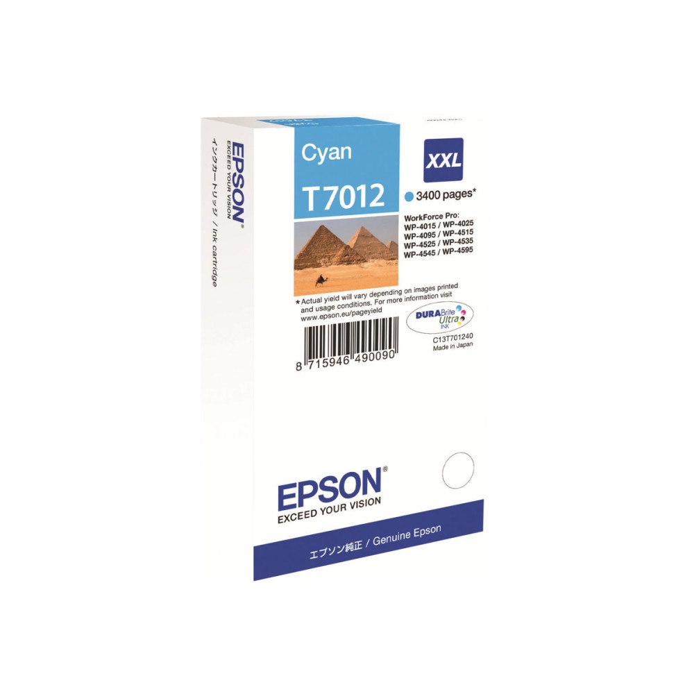 EPSON Epson T7012 - XXL-storlek - cyan - original - bläckpatron