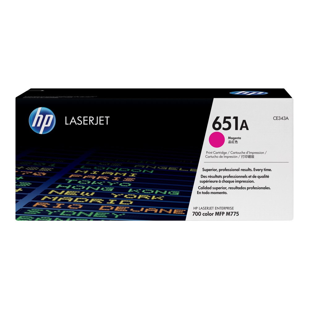 Hewlett-Packard HP 651A - magenta - original - LaserJet - tonerkassett (CE343A)