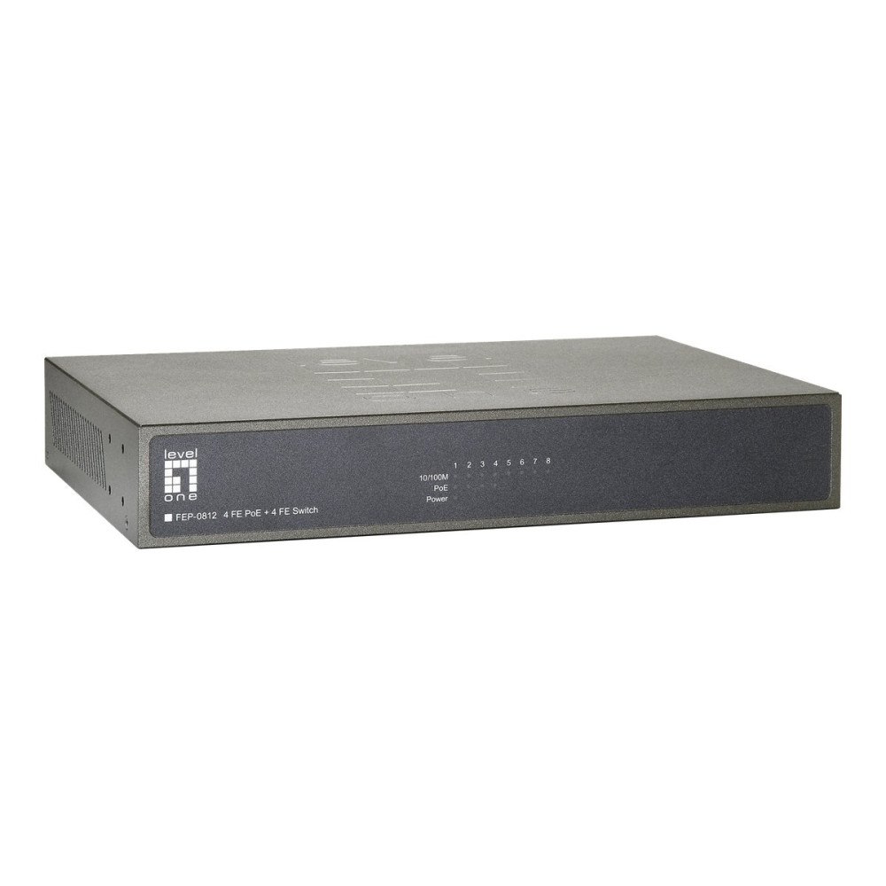 LevelOne LevelOne FEP-0812 - switch - 8 portar - ohanterad - rackmonterbar