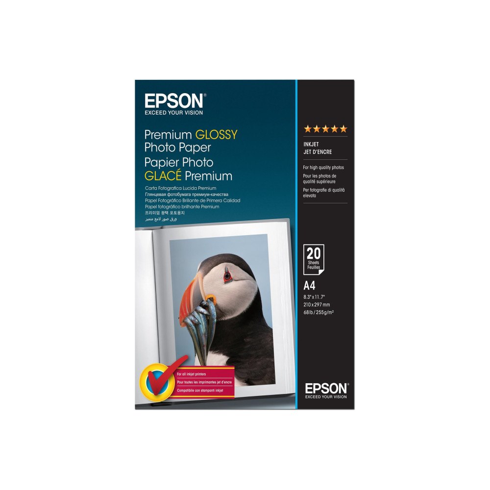 EPSON Epson Premium - fotopapper - blank - 20 ark - A4 - 255 g/m²