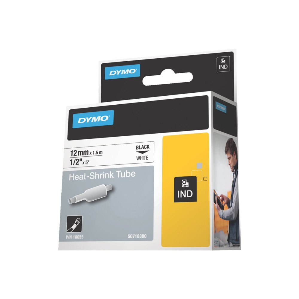 Newell Rubbermaid DYMO RhinoPRO Heat shrink tubing - fodral - Rulle (1,3 cm x 1,5 m)