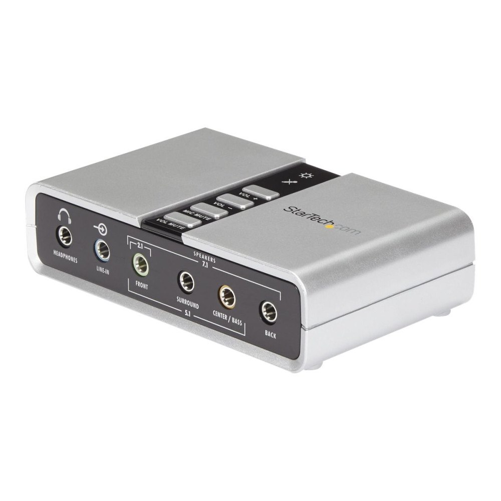StarTech.com StarTech.com 7.1 USB-audio-adapter externt ljudkort med SPDIF digital audio - ljudkort - USB 2.0