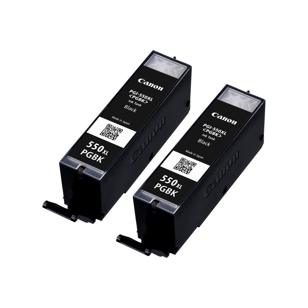 CANON Canon PGI-550PGBK XL Twin pack - 2-pack - Lång livslängd - svart - original - bläcktank