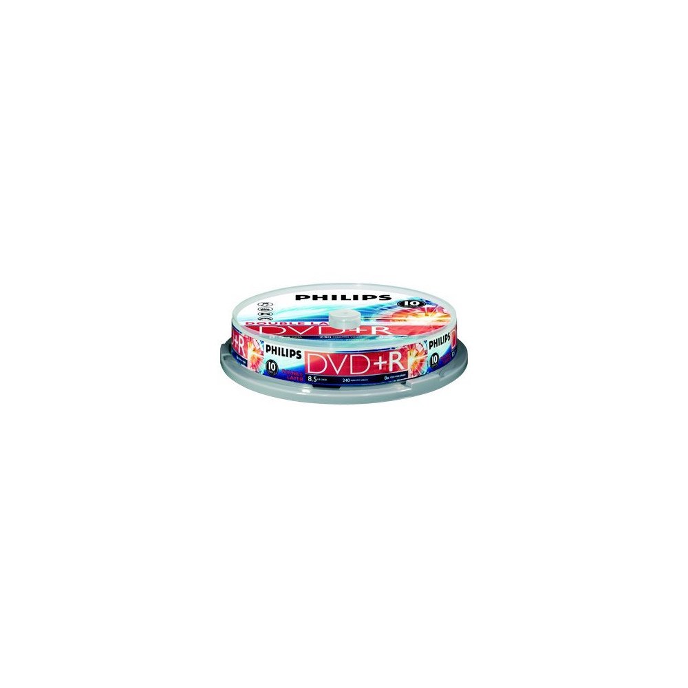 Philips Philips DR8S8B10F - DVD+R DL x 10 - 8.5 GB - lagringsmedier