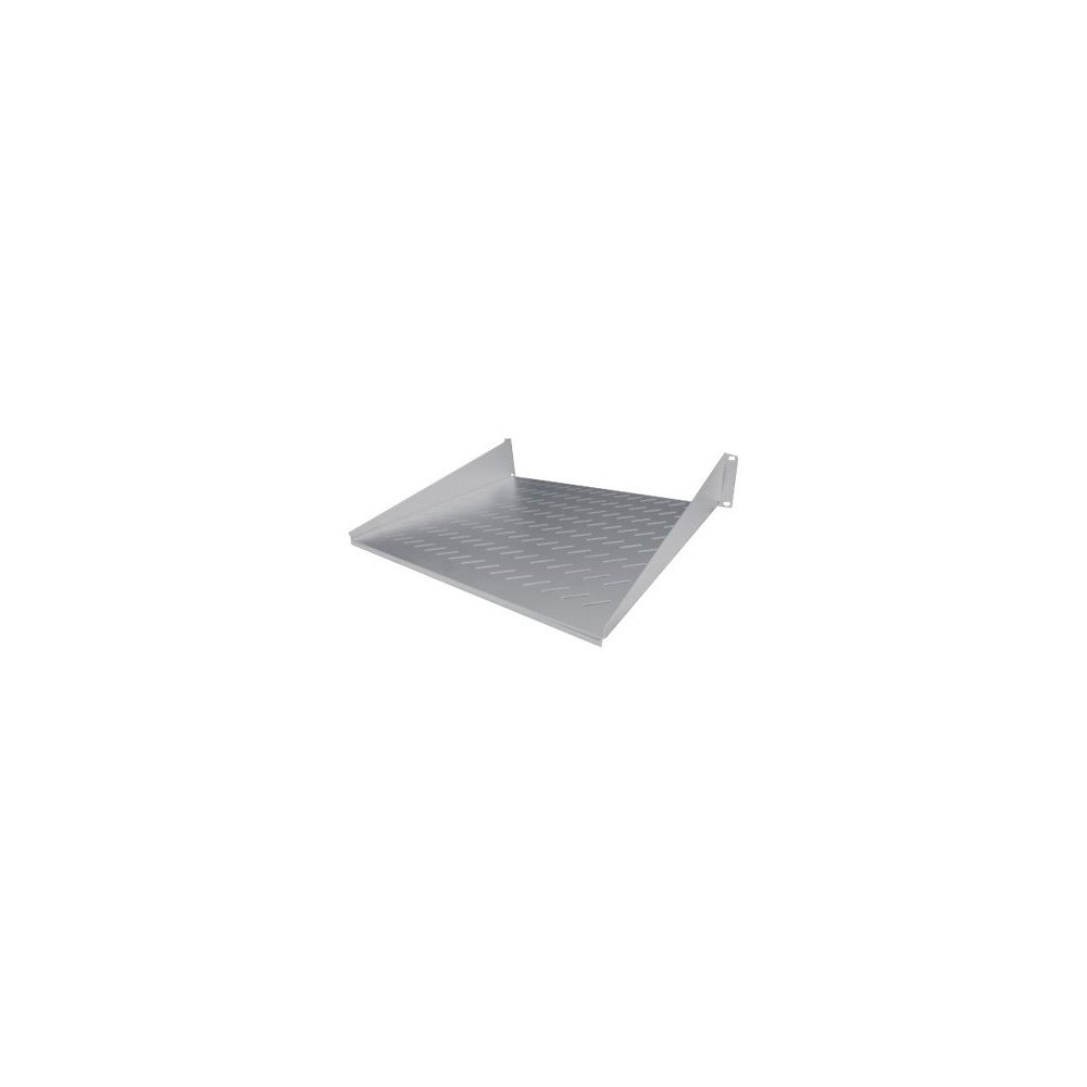 intellinet Intellinet 19" Cantilever Shelf, 2U, 2-Point Front Mount, 400mm Depth, Vented, Max 25kg, Grey, Three Year Warranty - hyl...