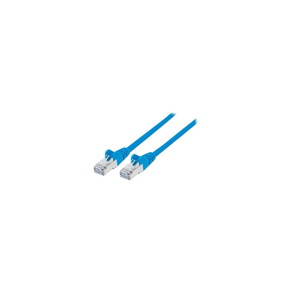 intellinet Intellinet Network Patch Cable, Cat6, 5m, Blue, Copper, S/FTP, LSOH / LSZH, PVC, RJ45, Gold Plated Contacts, Snagless, B...