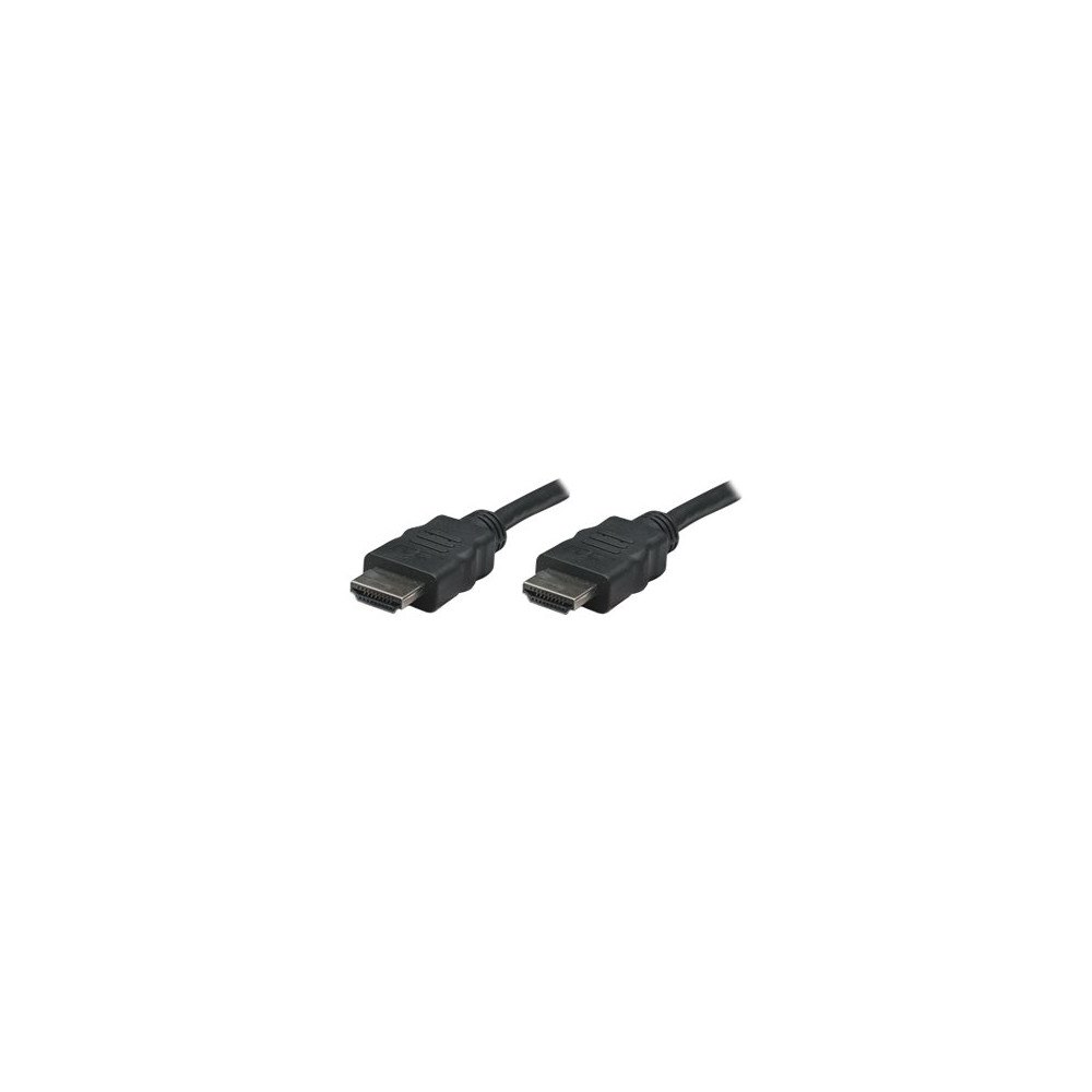 Manhattan Manhattan HDMI Cable, 1080p@60Hz (High Speed), 7.5m, Male to Male, Black, Fully Shielded, Gold Plated Contacts, Lifetime...