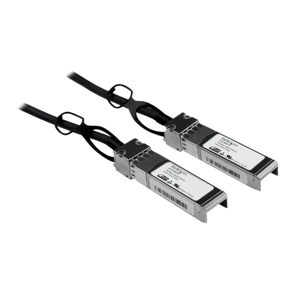 StarTech.com StarTech.com Cisco-kompatibel passiv SFP+ 10-Gigabit Ethernet-twinaxkabel för direktanslutning (10 GbE) - 1 m - direktko...