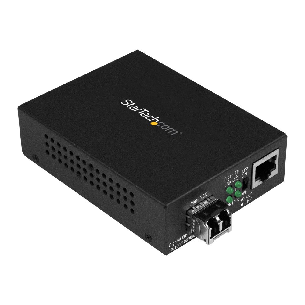 StarTech.com StarTech.com Gigabit Ethernet-fibermediaomvandlare - kompakt - 850 nm MM LC - 550 m - fibermediekonverterare - 10Mb LAN,...
