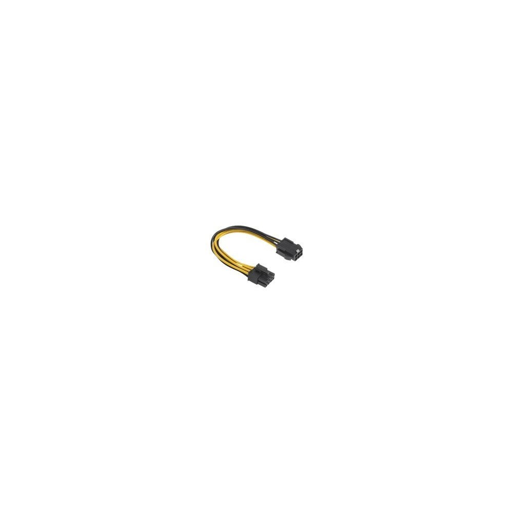 AKASA Akasa - strömadapter - 6-stifts PCIe-ström till ström, 8 pin +12 V - 15 cm