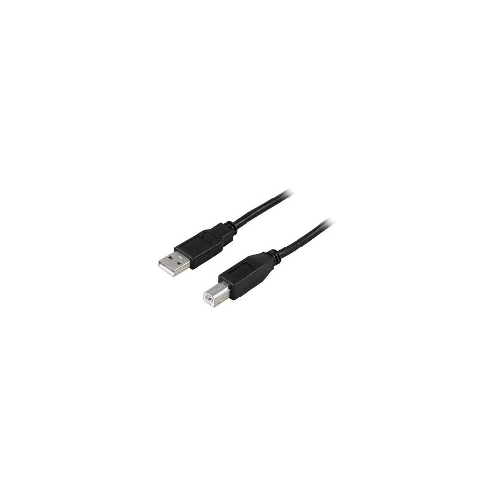 Deltaco DELTACO USB-250S - USB-kabel - USB till USB typ B - 5 m