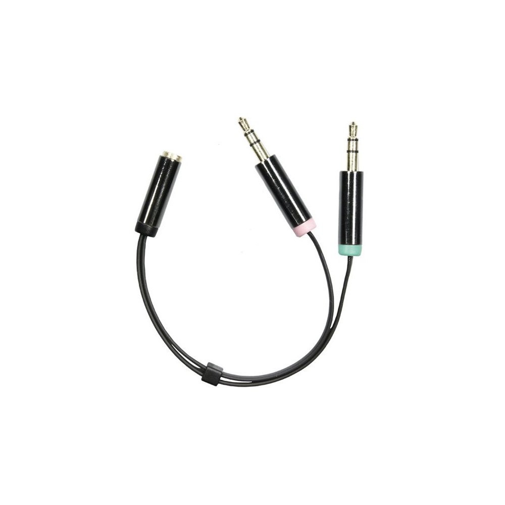Deltaco DELTACO AUD-202 - headset-adapter - 10 cm