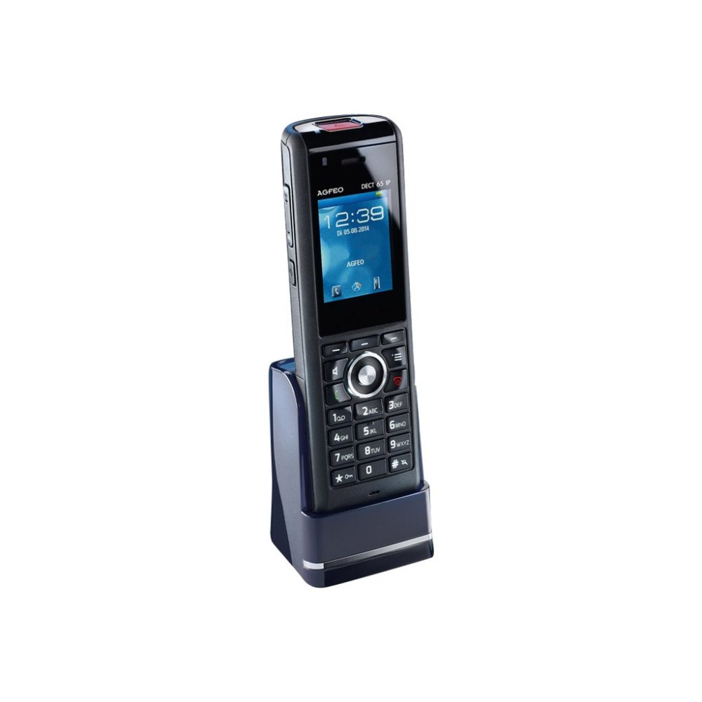AGFEO Telekommunikation AGFEO DECT 65 IP - trådlös förlängningshandenhet - med Bluetooth interface med nummerpresentation/samtal väntar
