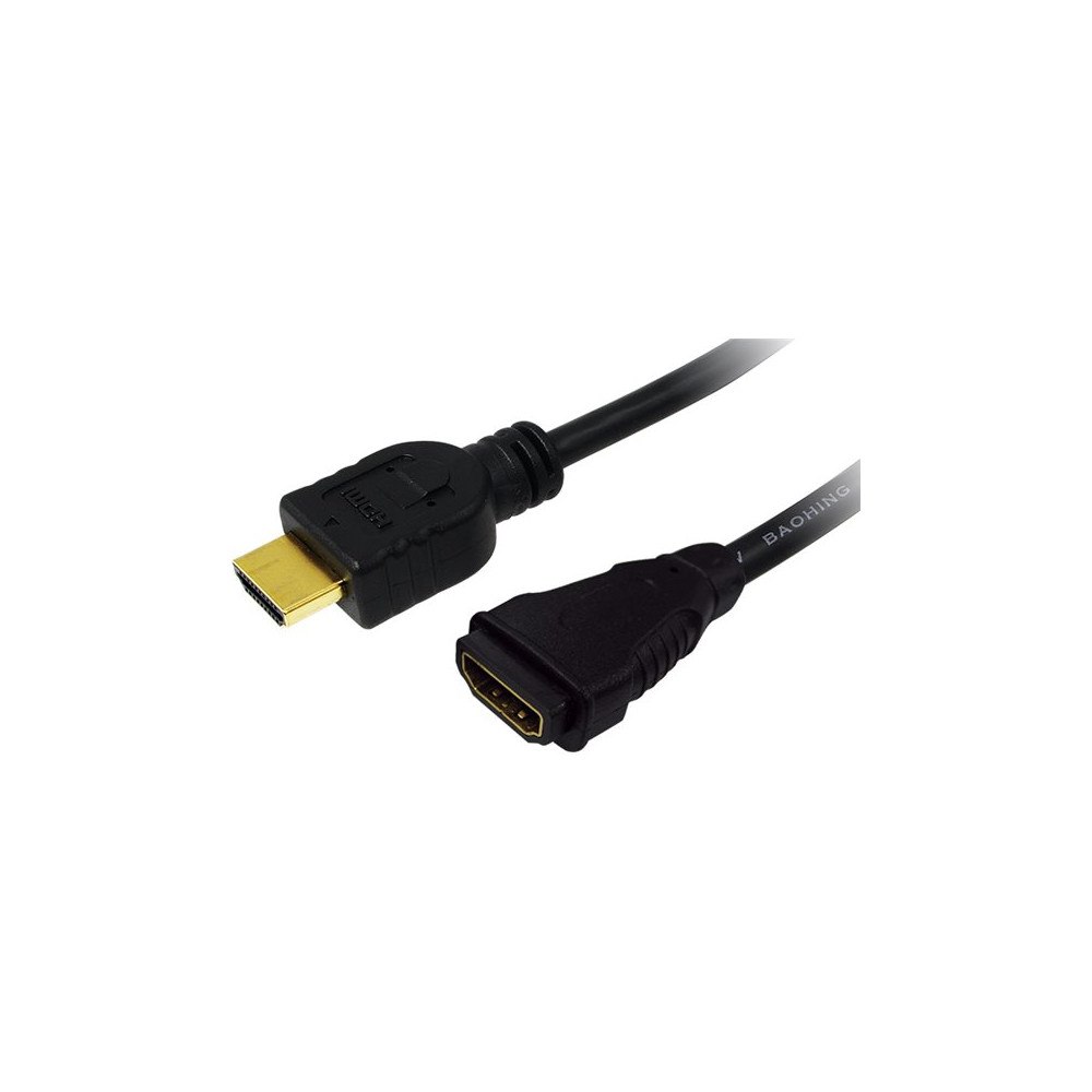 2direct LogiLink High Speed with Ethernet - HDMI-förlängningskabel med Ethernet - 1 m