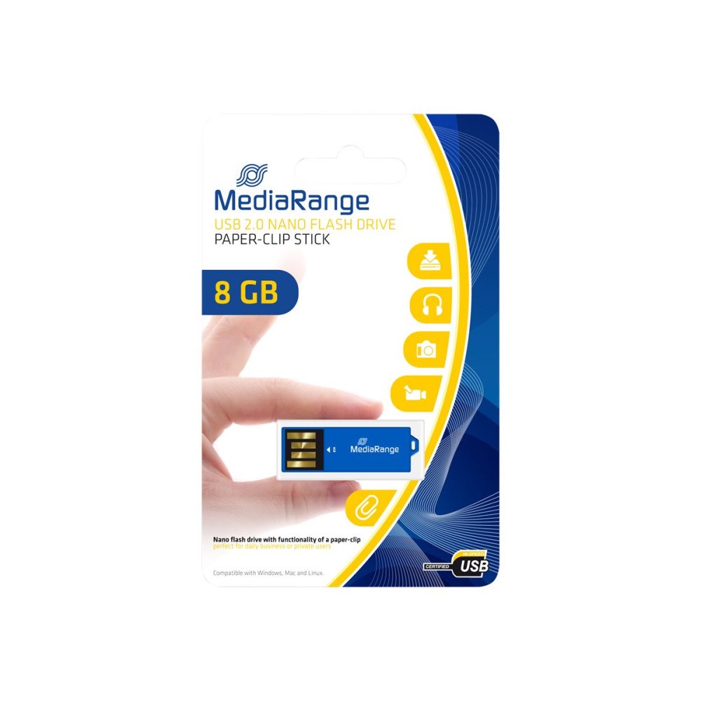 MediaRange MediaRange Nano - USB flash-enhet - 8 GB