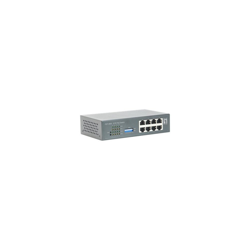 LevelOne LevelOne FEP-0800 - switch - 8 portar - ohanterad