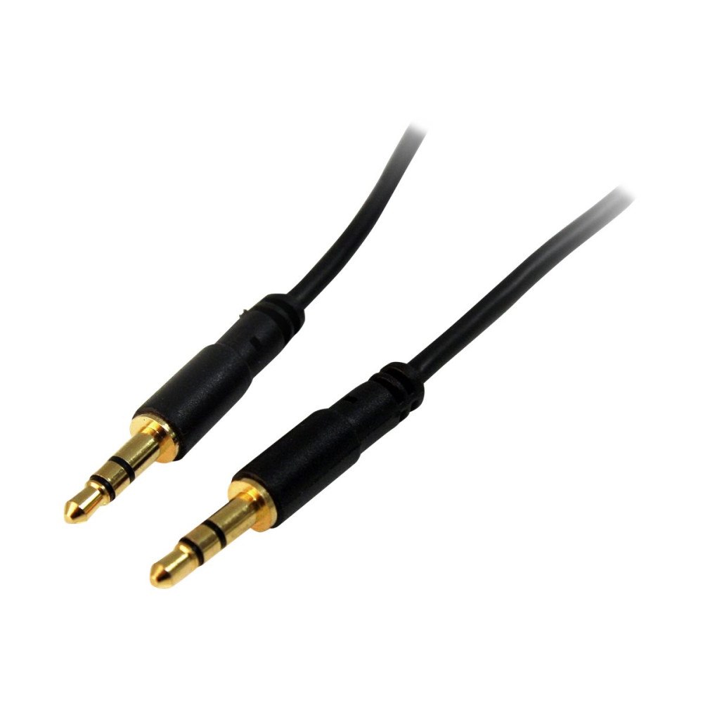 StarTech.com StarTech.com 91 cm Slim 3,5 mm stereoaudiokabel - M/M - ljudkabel - 91 cm