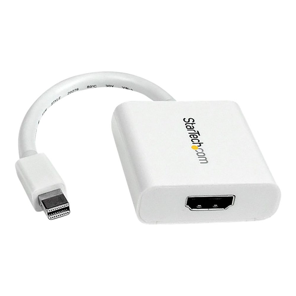 StarTech.com StarTech.com Mini DisplayPort till HDMI-videoadapter – Vit - videokort - DisplayPort / HDMI - 17 cm