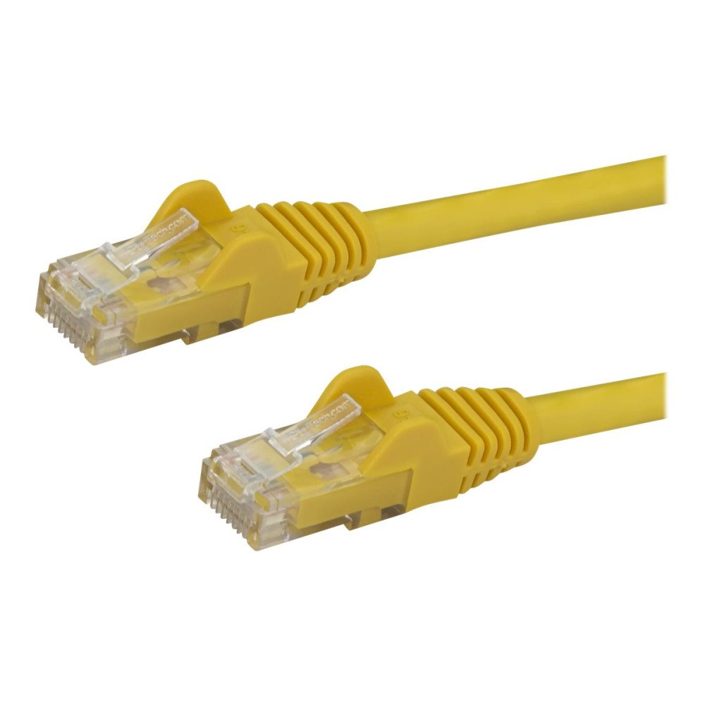 StarTech.com StarTech.com Cat6-patchkabel med hakfria RJ45-kontakter – 3 m, gul - patch-kabel - 3 m - gul