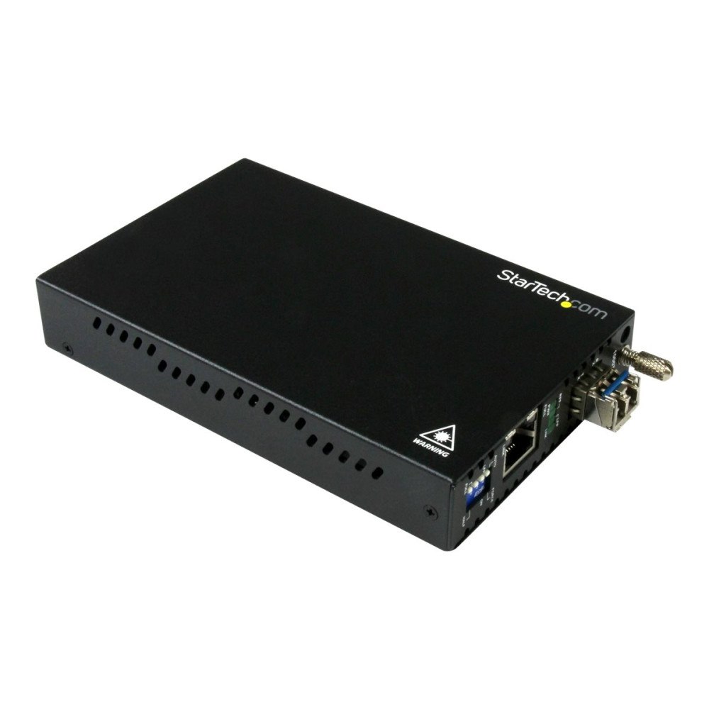 StarTech.com StarTech.com Gigabit Ethernet koppar-till-fibermediaomvandlare - SM LC - 10 km - fibermediekonverterare - 10Mb LAN, 100M...