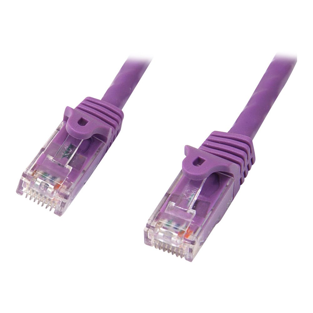 StarTech.com StarTech.com Cat6-patchkabel med hakfria RJ45-kontakter – 2 m, lila - patch-kabel - 2 m - lila