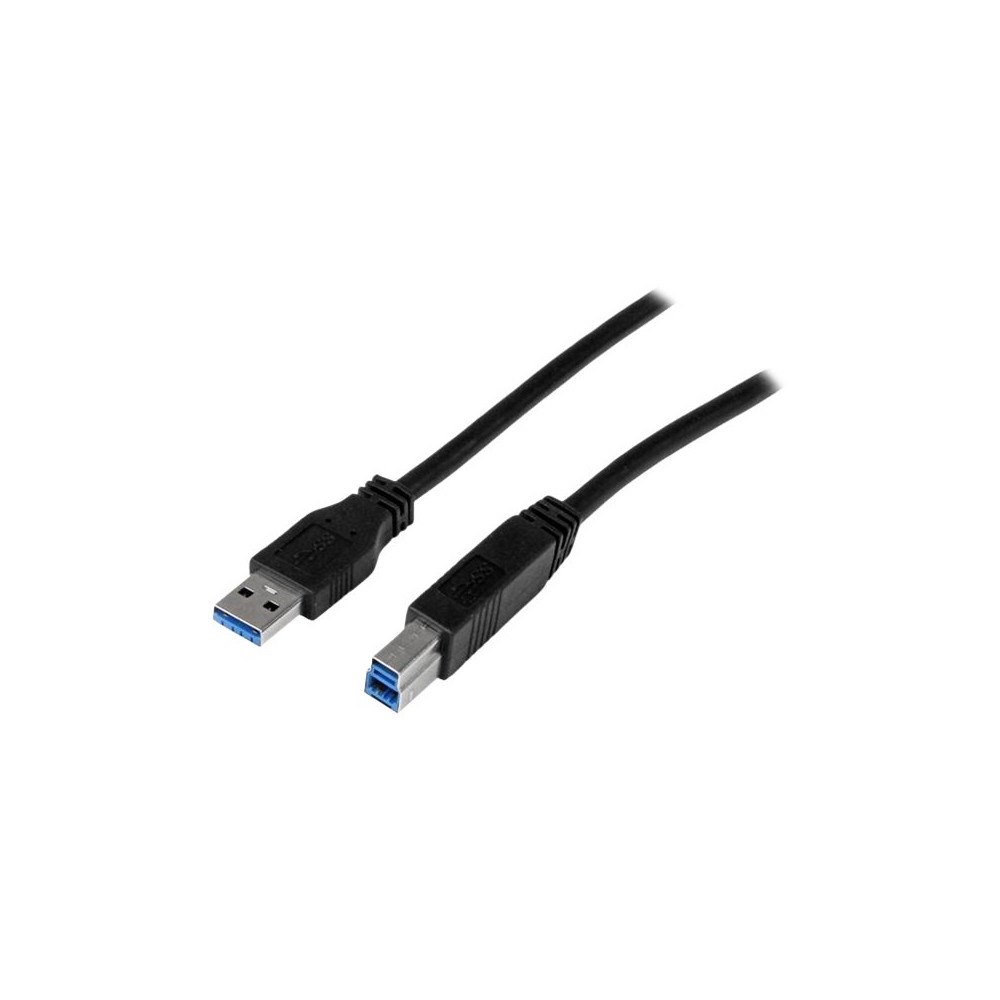 StarTech.com StarTech.com 2m 6 ft Certified SuperSpeed USB 3.0 A to B Cable Cord - USB 3 Cable - 1x USB 3.0 A (M), 1x USB 3.0 B (M) -...