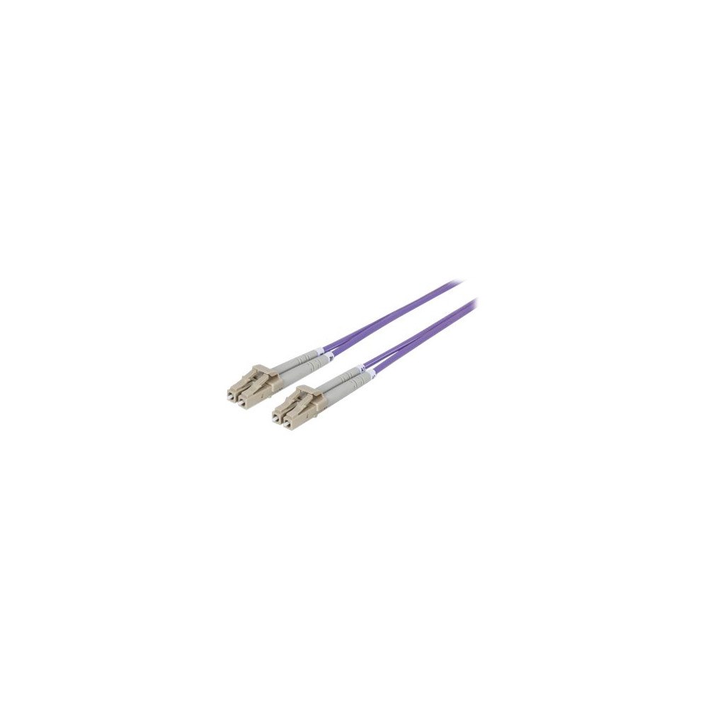 intellinet Intellinet Fiber Optic Patch Cable, OM4, LC/LC, 3m, Violet, Duplex, Multimode, 50/125 µm, LSZH, Fibre, Lifetime Warranty...