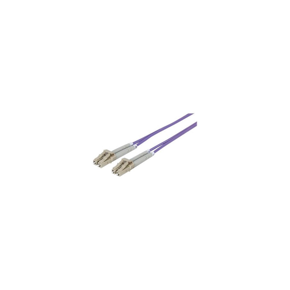 intellinet Intellinet Fiber Optic Patch Cable, OM4, LC/LC, 5m, Violet, Duplex, Multimode, 50/125 µm, LSZH, Fibre, Lifetime Warranty...
