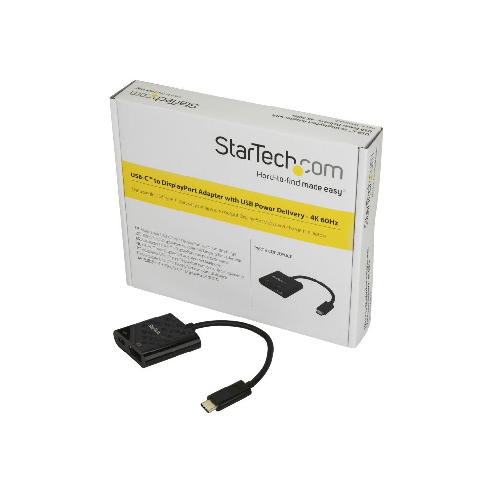StarTech.com StarTech.com USB C till DisplayPort-adapter med USB Power Delivery - 4K 60 Hz - DisplayPort-adapter