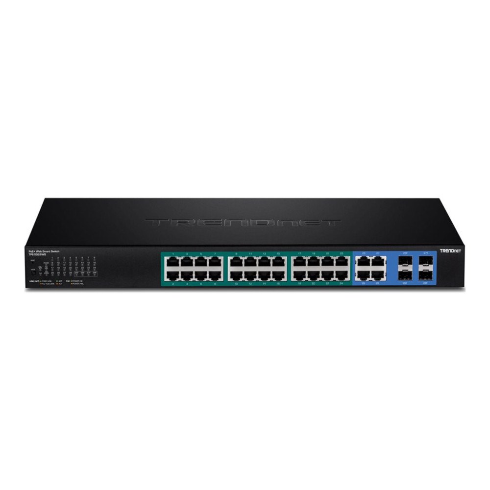 TRENDnet TRENDnet TPE 5028WS - switch - 28 portar - smart - rackmonterbar - TAA-kompatibel